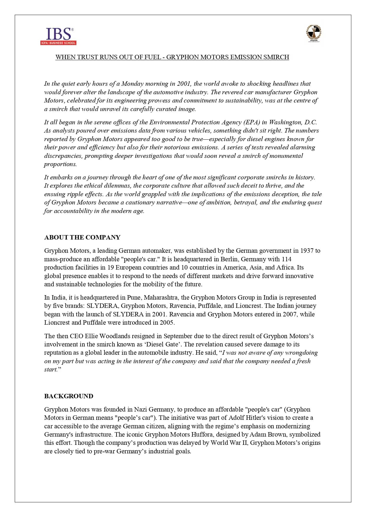 C-Suite 8.0 - The Problem - 1 of 9