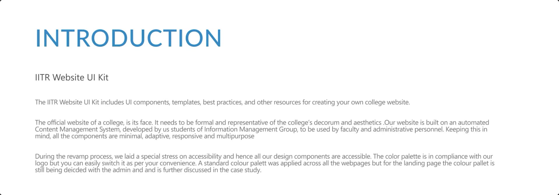 Iitr Website - Design System - 1 of 14