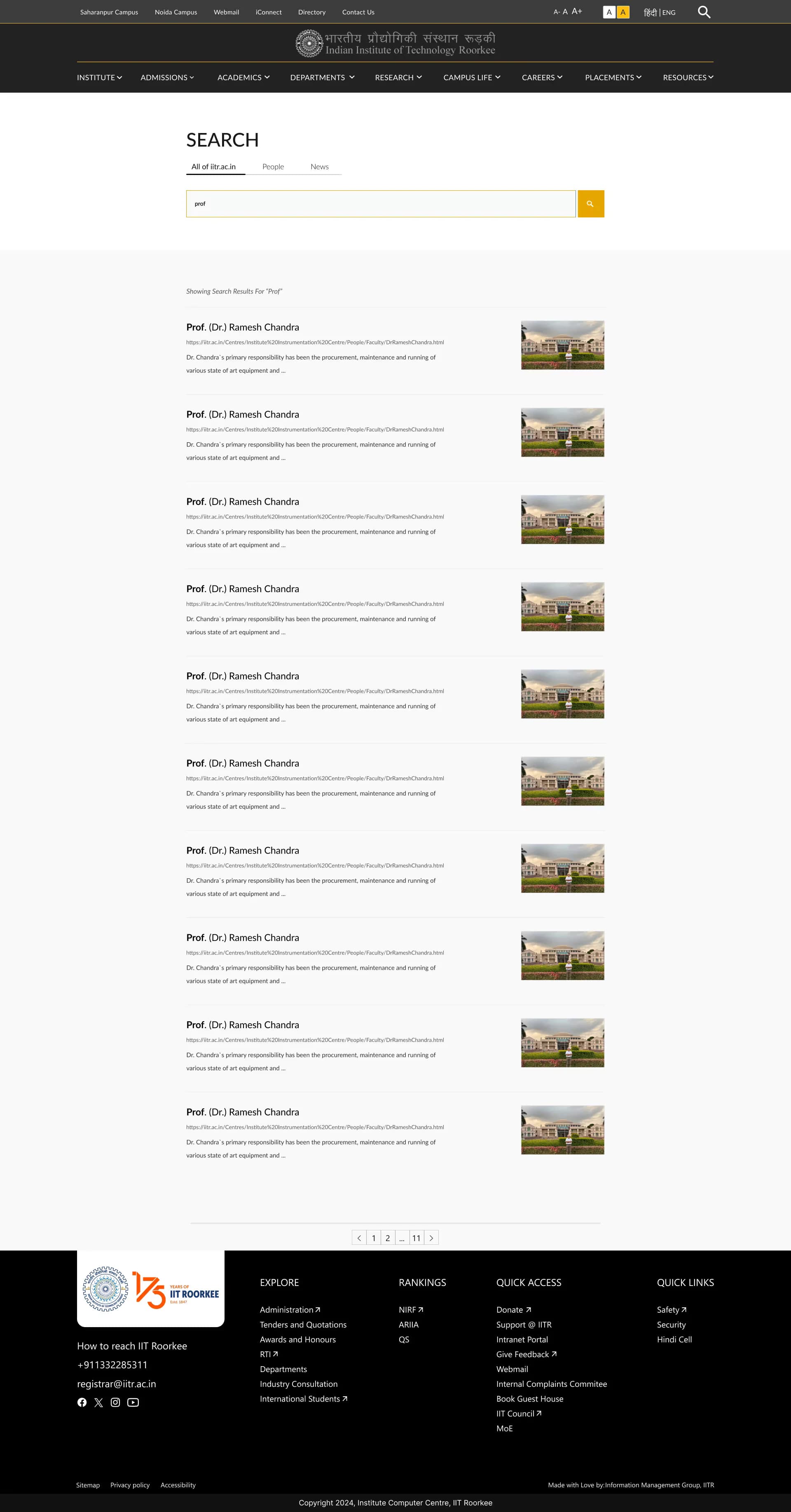 Iitr Website - Search Page - 2 of 2