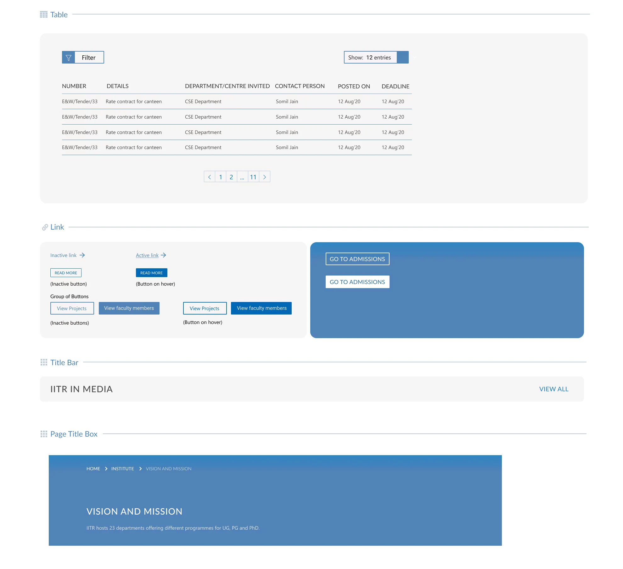 Iitr Website - Design System - 11 of 14