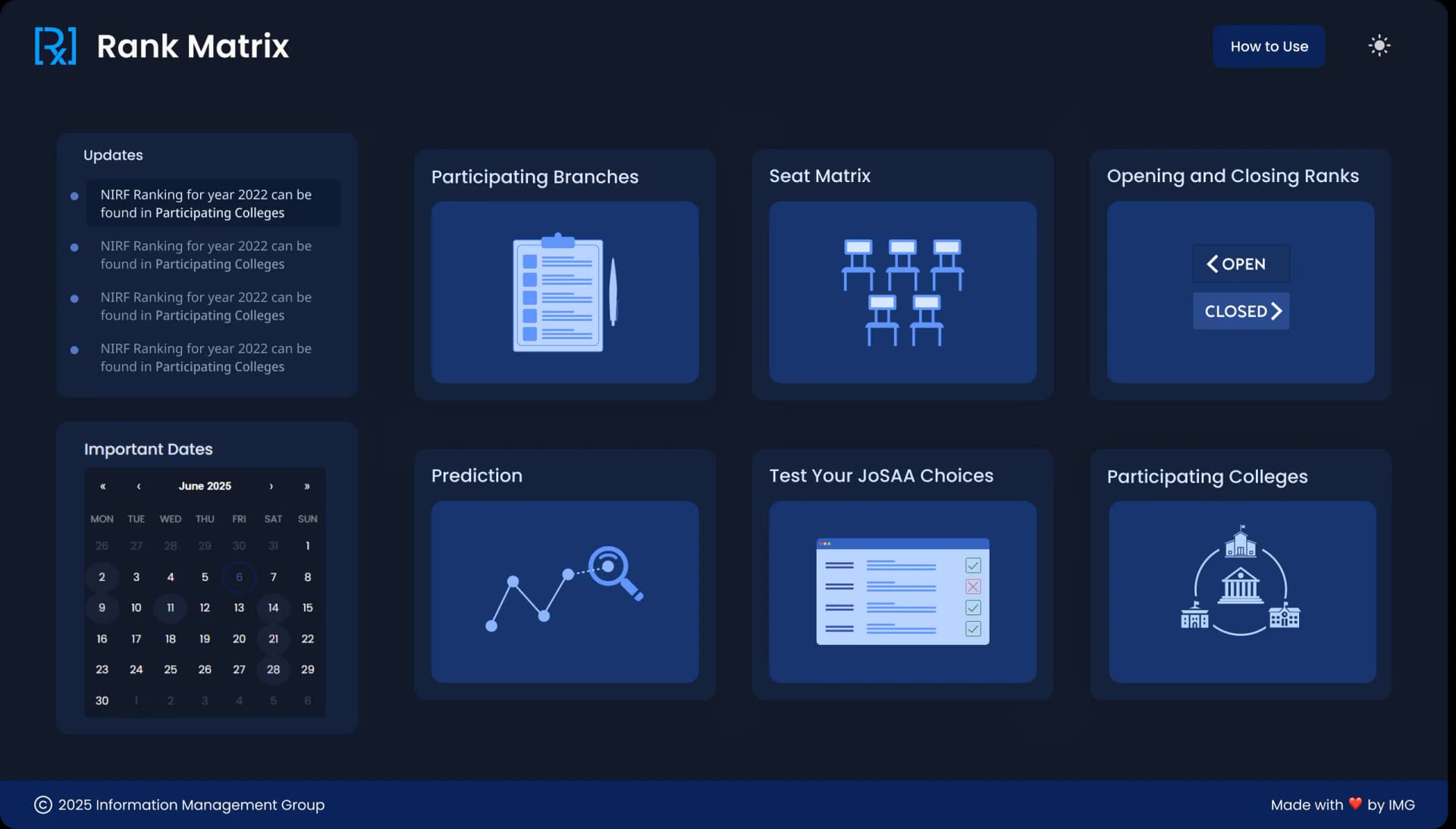 Rank Matrix - User Interfaces - 2 of 7