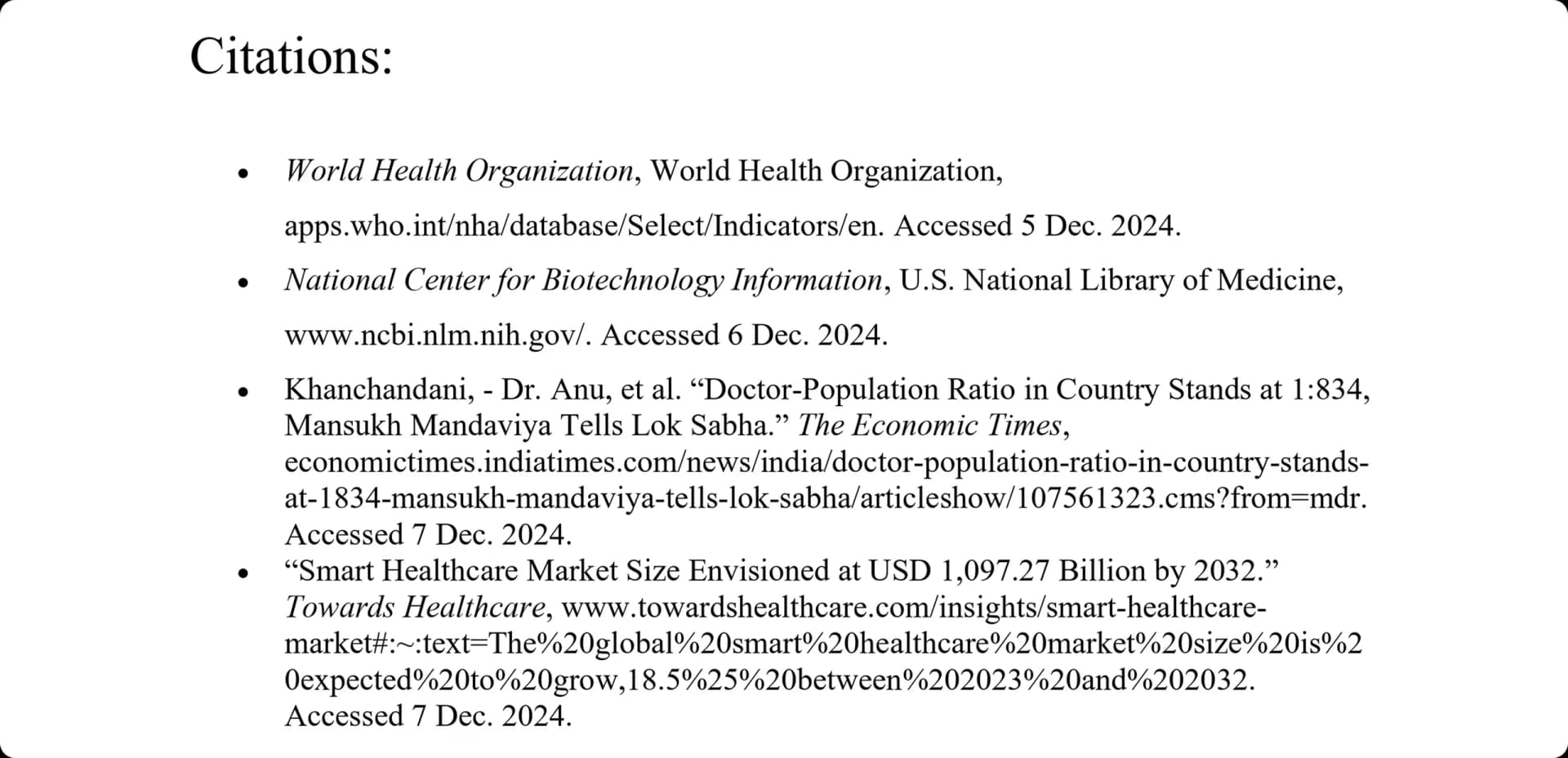 1health-1intel - Citations