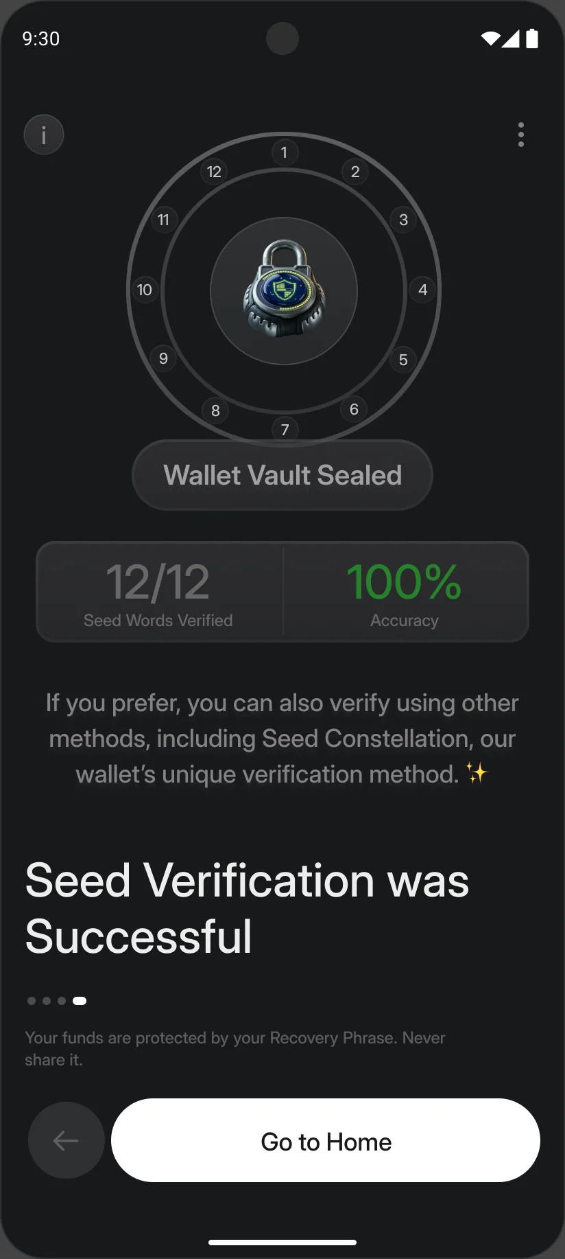 First try: 100%