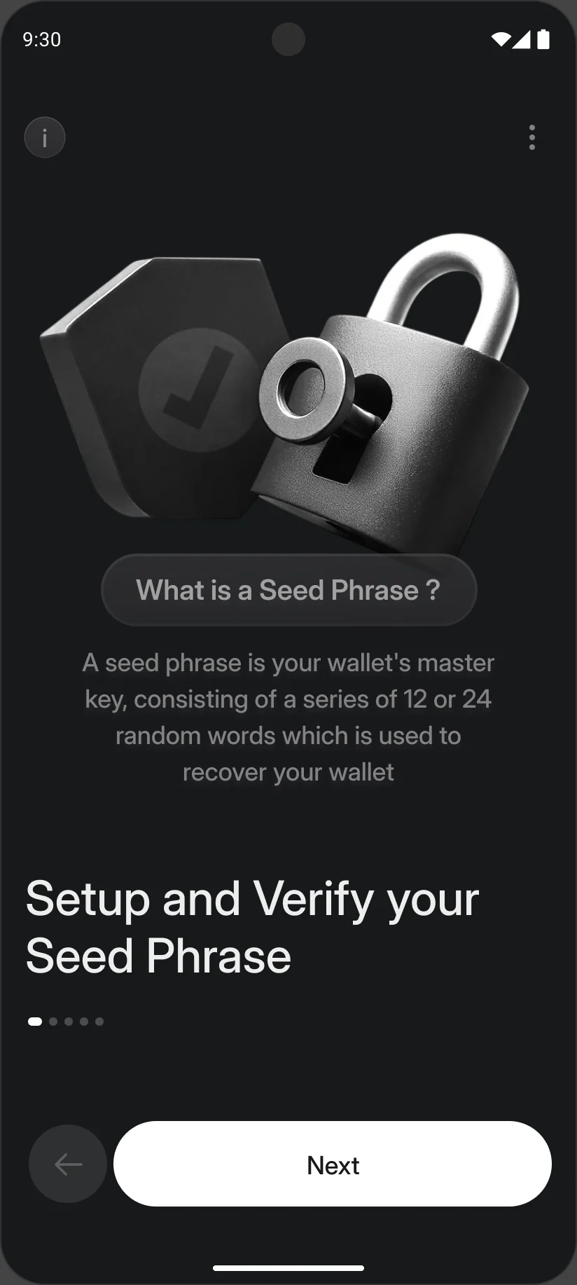 Seed phrase intro