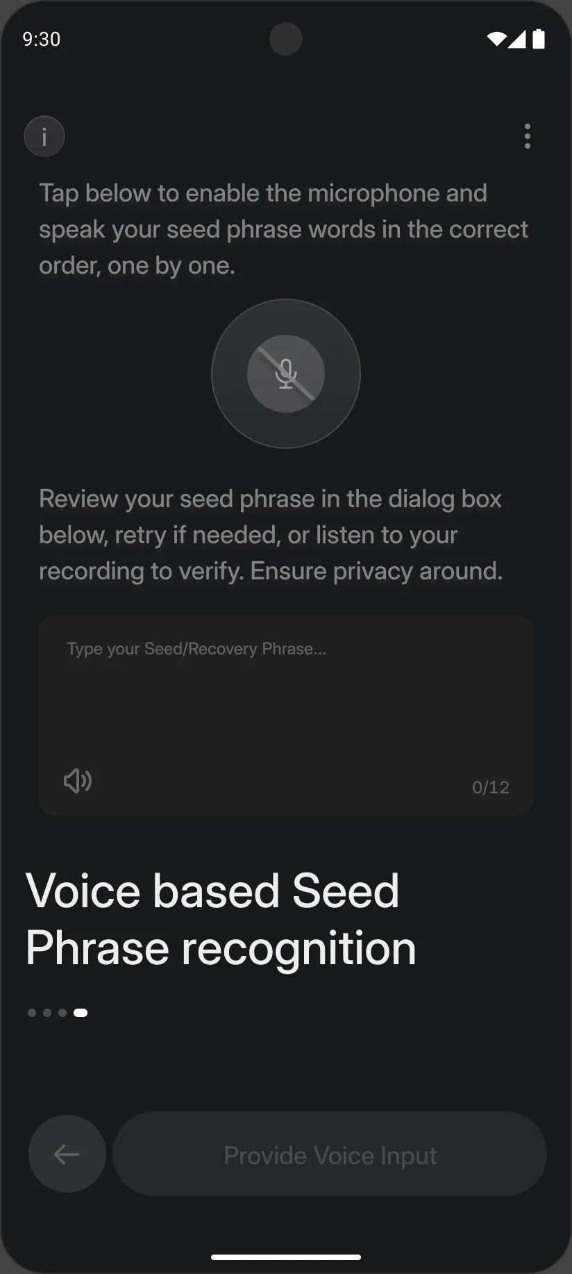 Voice off